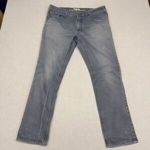 Bulletprufe Jeans Mens 36x33 Denim Slim Fit Distressed Skater Grunge Y2k Casual